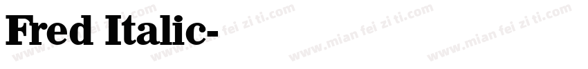 Fred Italic字体转换